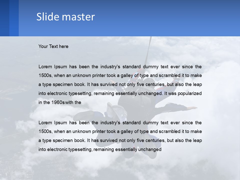 Lawn Hand Model PowerPoint Template