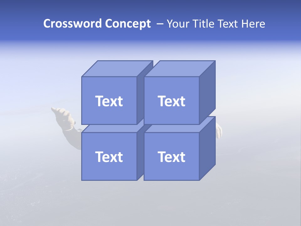 Hand New Business PowerPoint Template