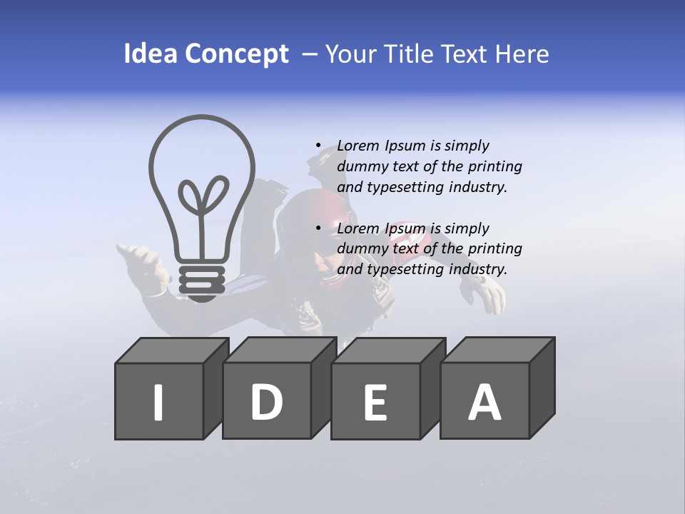 Hand New Business PowerPoint Template