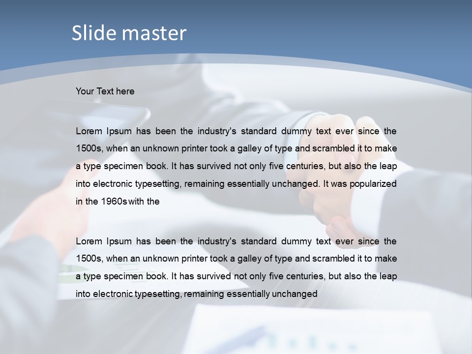 Lawn Purchase Hand PowerPoint Template