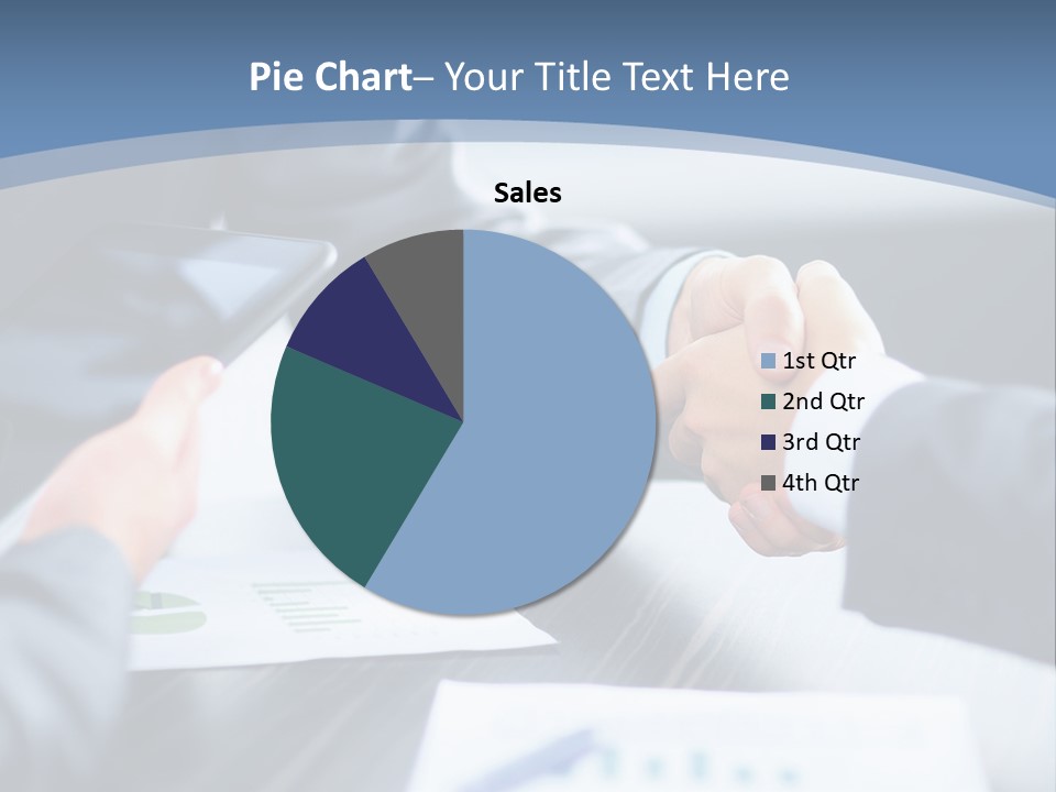 Lawn Purchase Hand PowerPoint Template