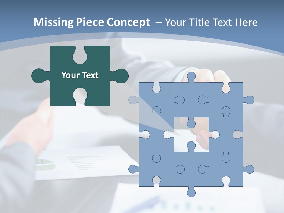 Lawn Purchase Hand PowerPoint Template