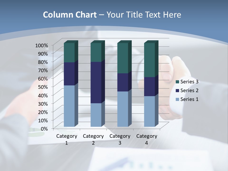 Lawn Purchase Hand PowerPoint Template