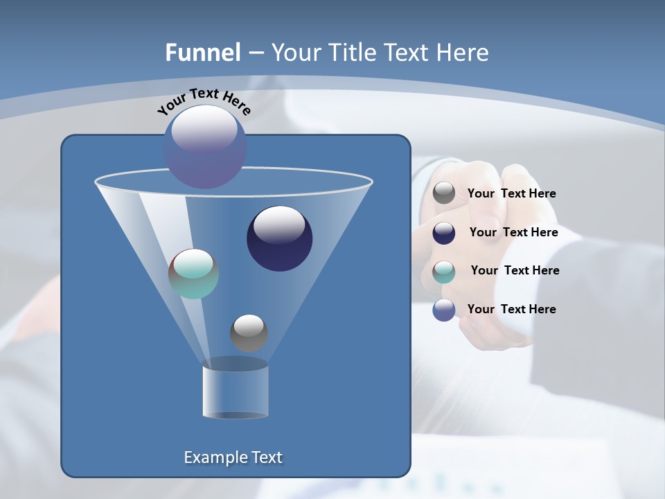 Lawn Purchase Hand PowerPoint Template