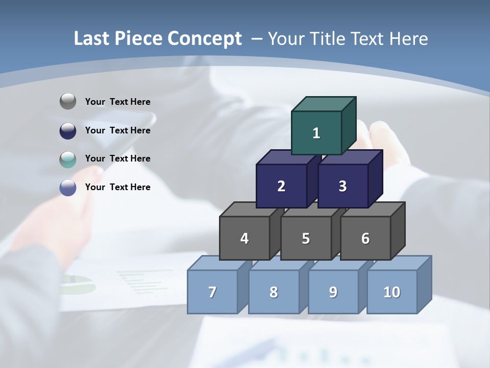 Lawn Purchase Hand PowerPoint Template