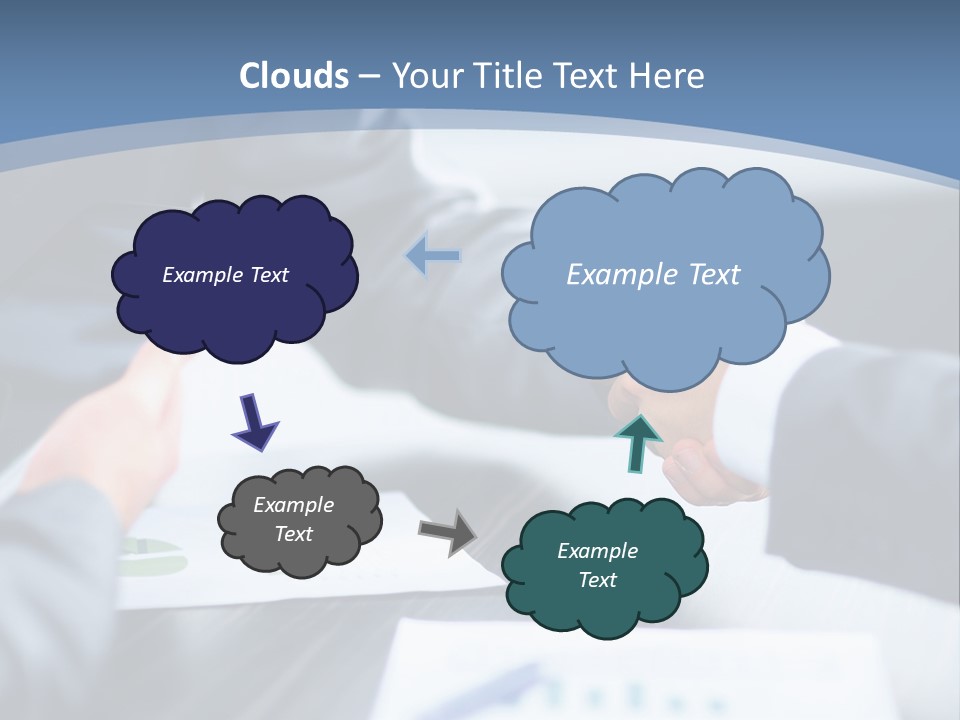Lawn Purchase Hand PowerPoint Template