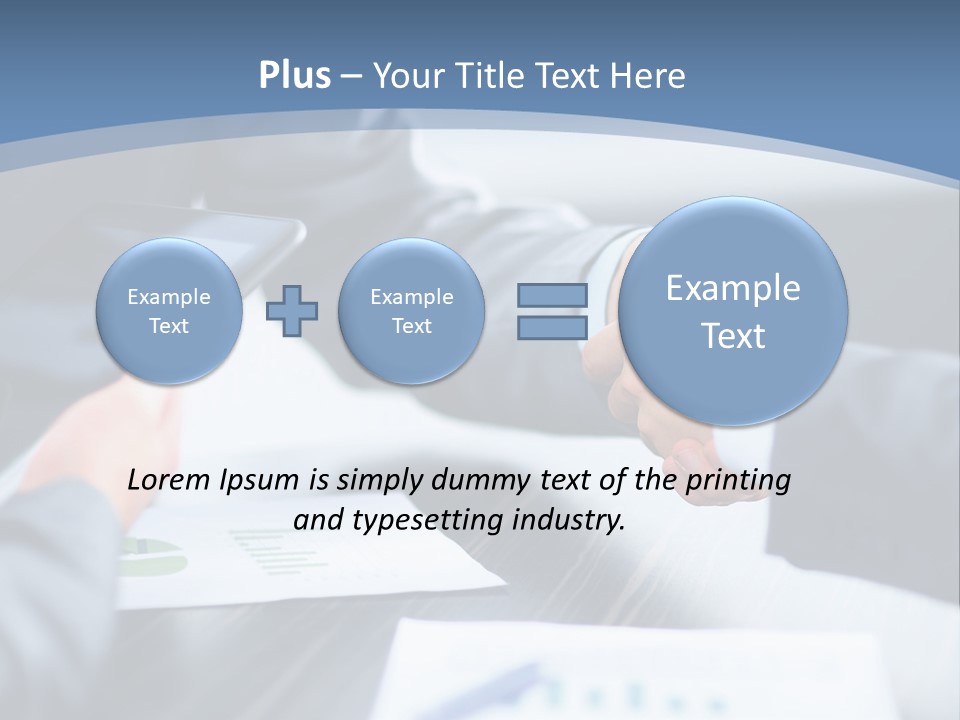 Lawn Purchase Hand PowerPoint Template