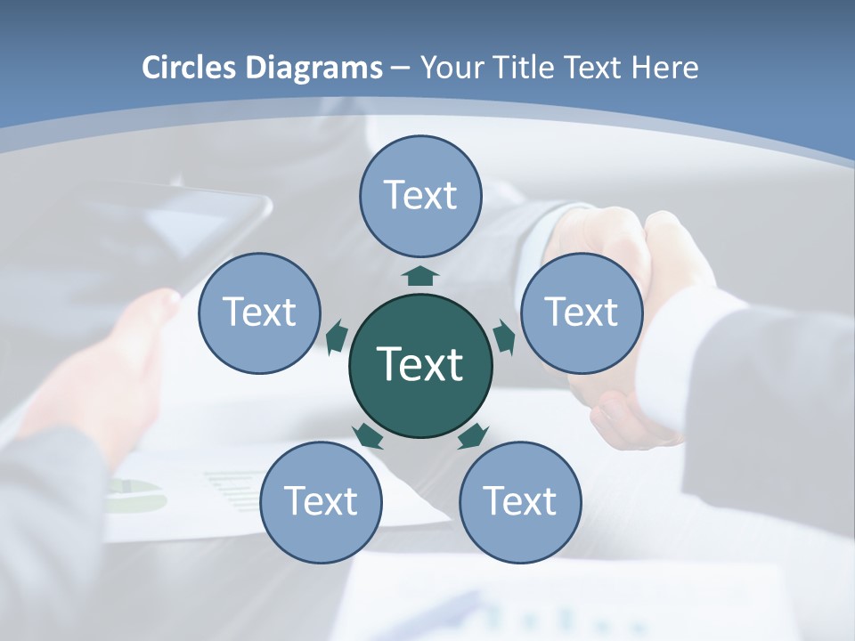 Lawn Purchase Hand PowerPoint Template