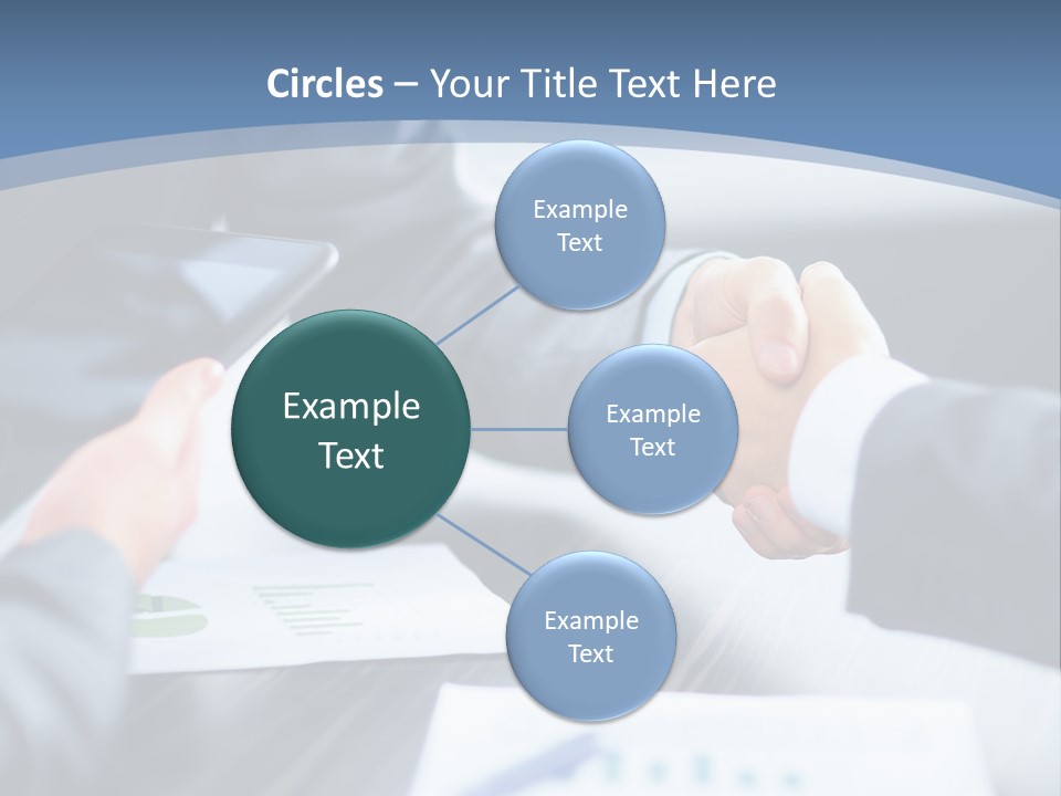 Lawn Purchase Hand PowerPoint Template