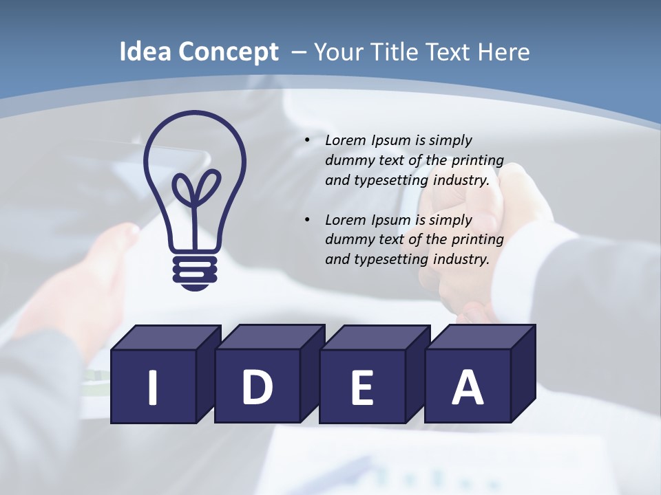 Lawn Purchase Hand PowerPoint Template