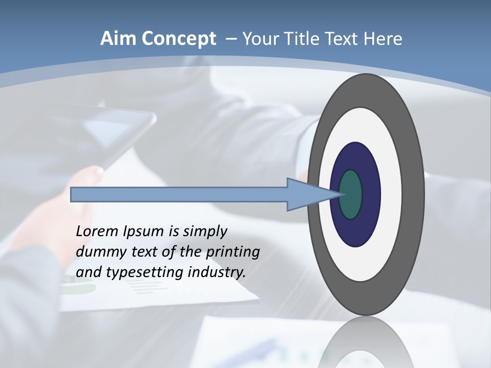 Lawn Purchase Hand PowerPoint Template