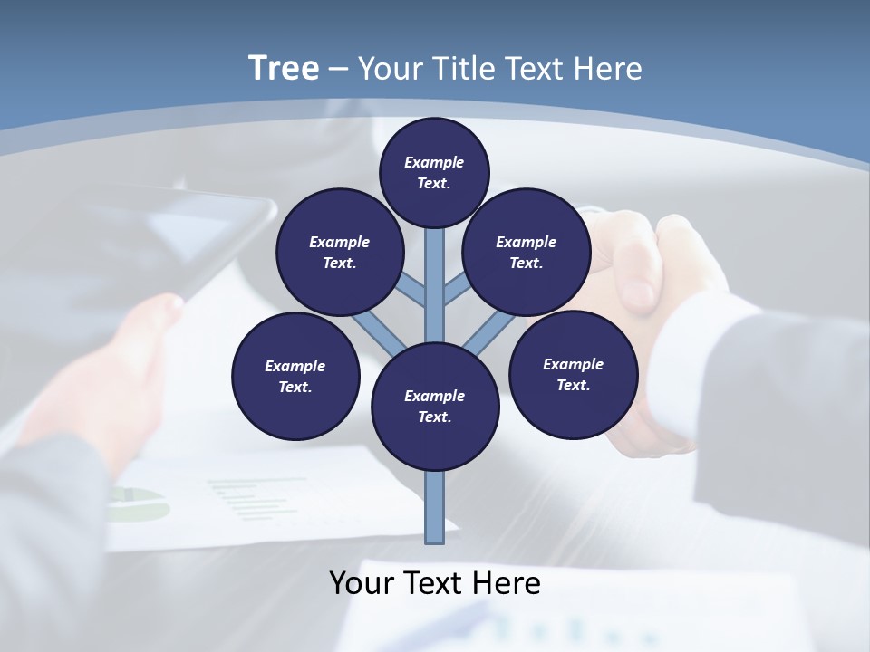 Lawn Purchase Hand PowerPoint Template