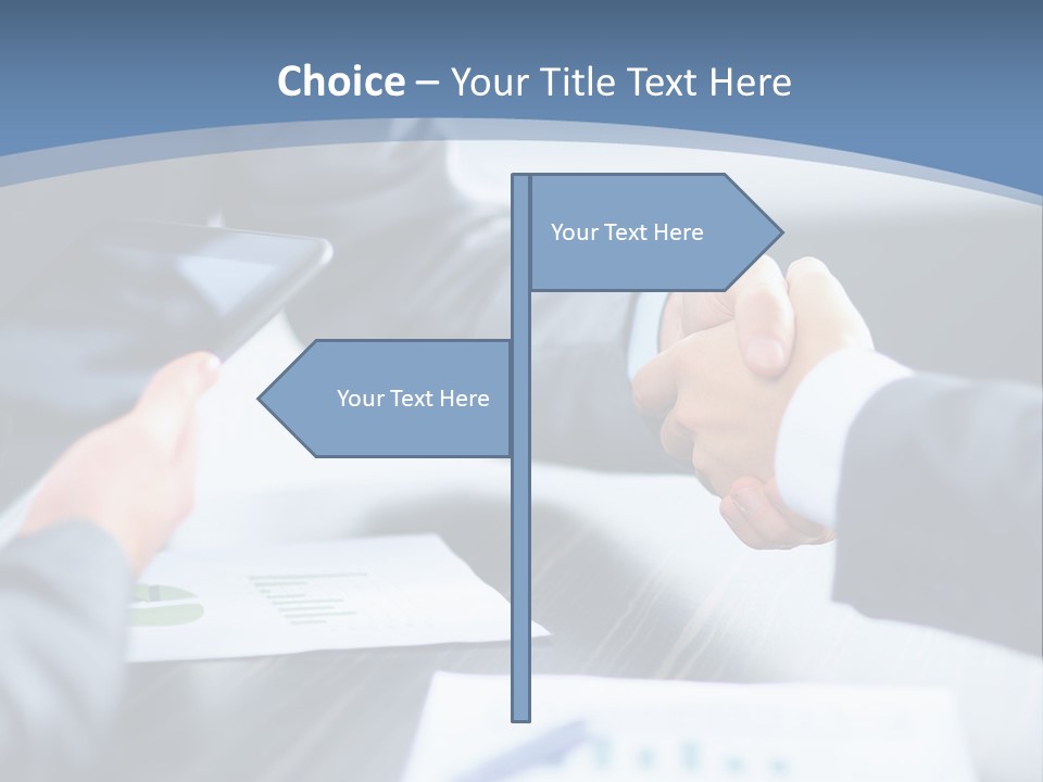 Lawn Purchase Hand PowerPoint Template