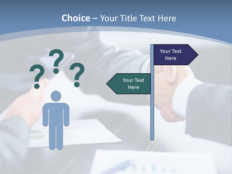 Lawn Purchase Hand PowerPoint Template