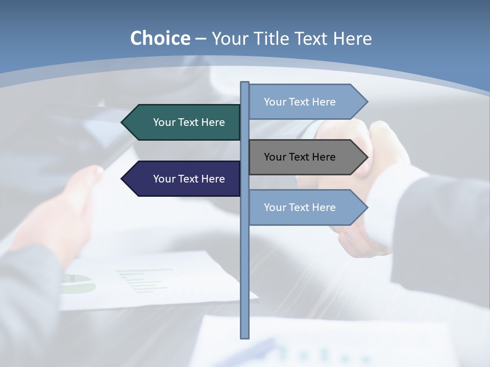 Lawn Purchase Hand PowerPoint Template