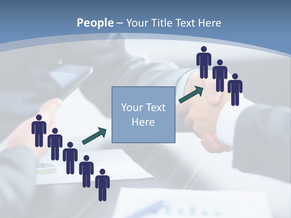 Lawn Purchase Hand PowerPoint Template