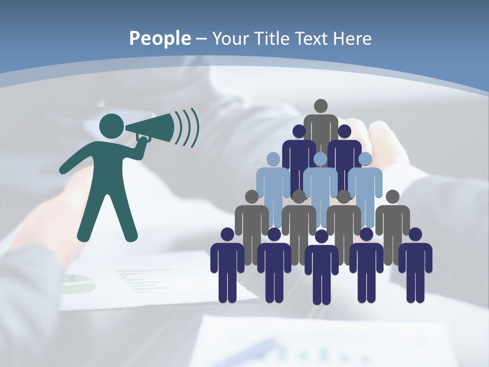 Lawn Purchase Hand PowerPoint Template