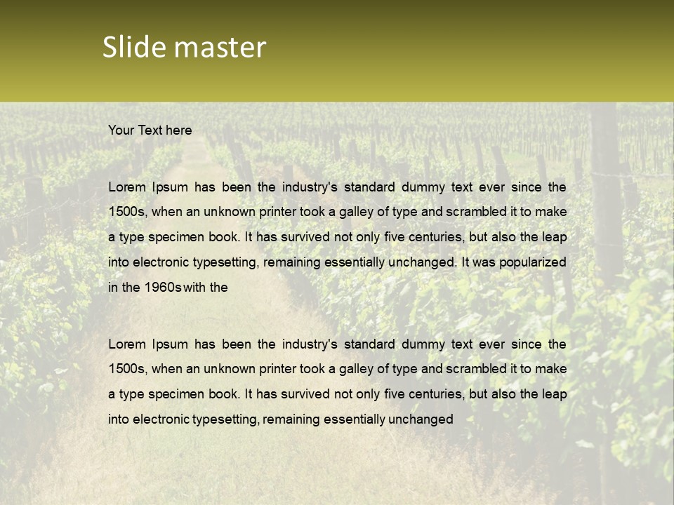 Ownership Small Garden PowerPoint Template