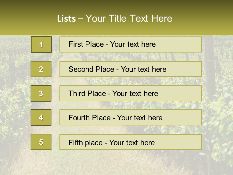 Ownership Small Garden PowerPoint Template