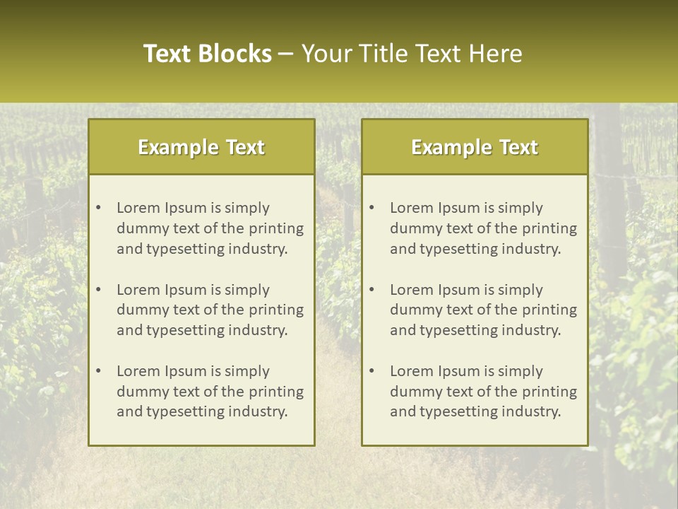 Ownership Small Garden PowerPoint Template