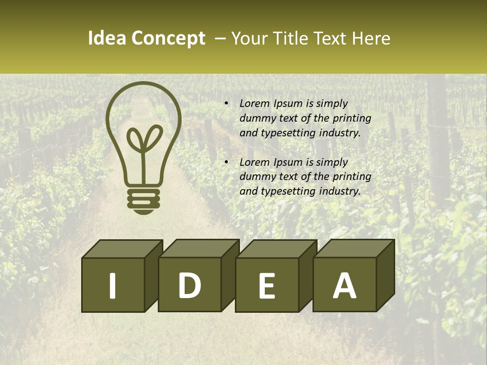 Ownership Small Garden PowerPoint Template