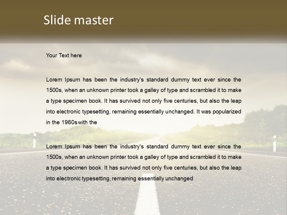 Cloud Construction Grass PowerPoint Template