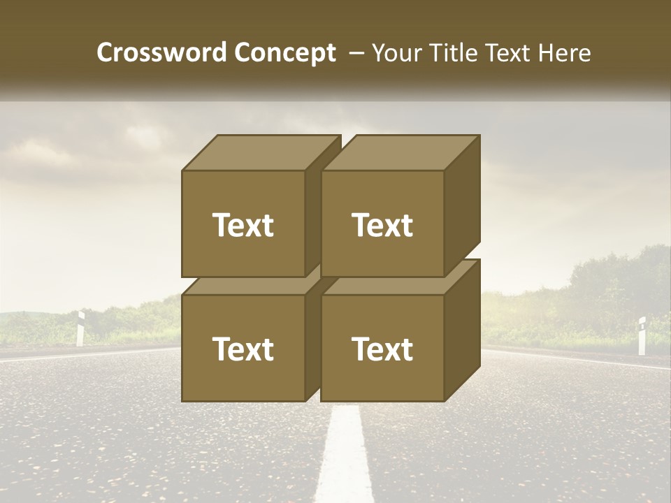 Cloud Construction Grass PowerPoint Template