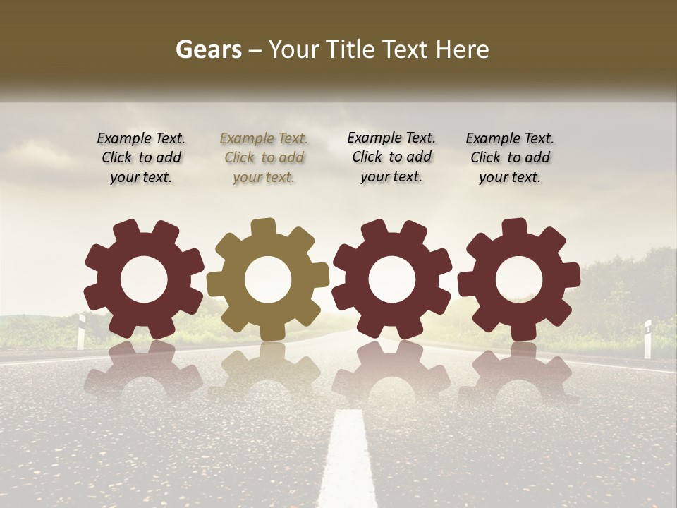 Cloud Construction Grass PowerPoint Template