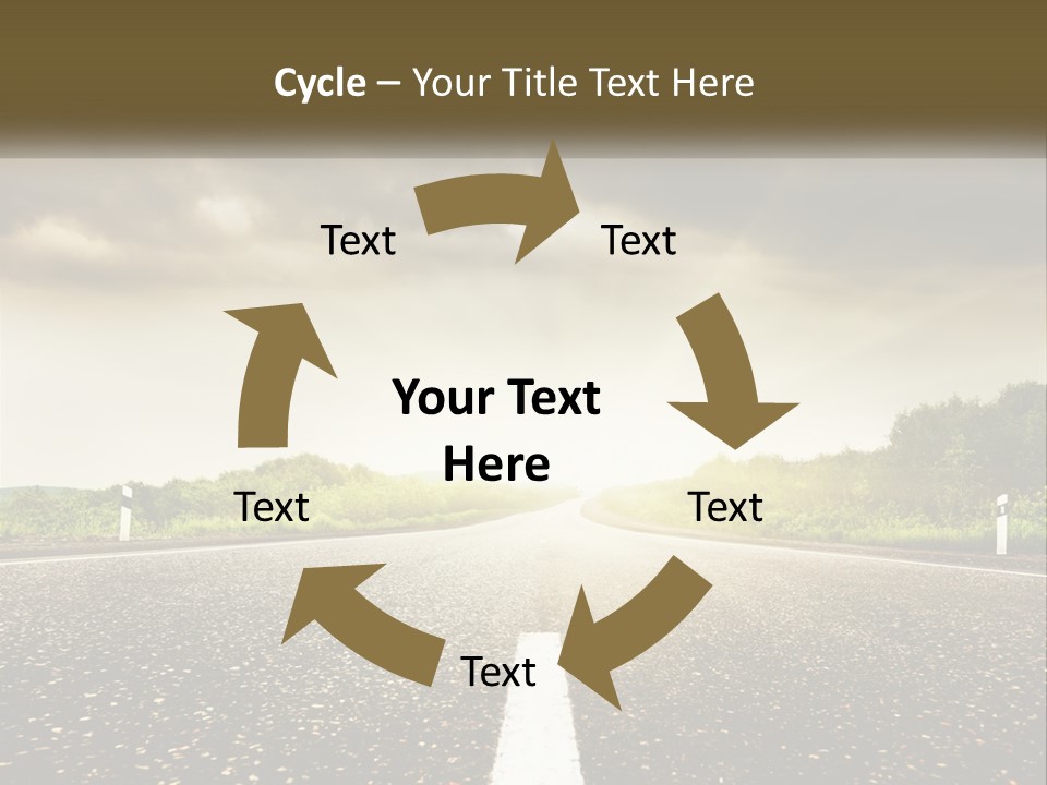Cloud Construction Grass PowerPoint Template