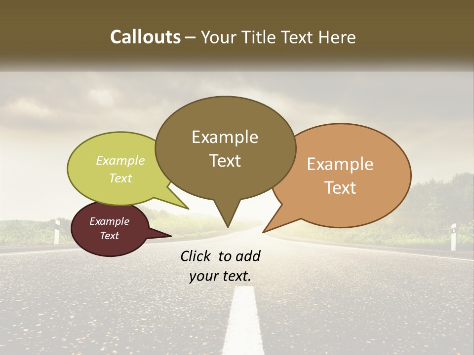 Cloud Construction Grass PowerPoint Template