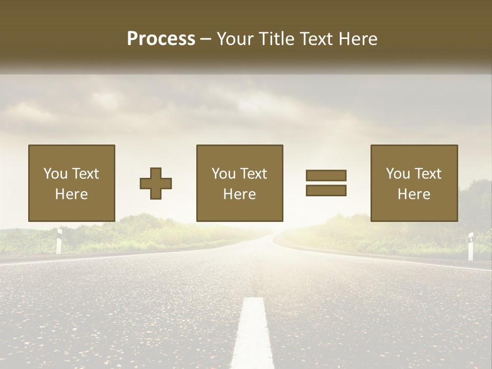 Cloud Construction Grass PowerPoint Template