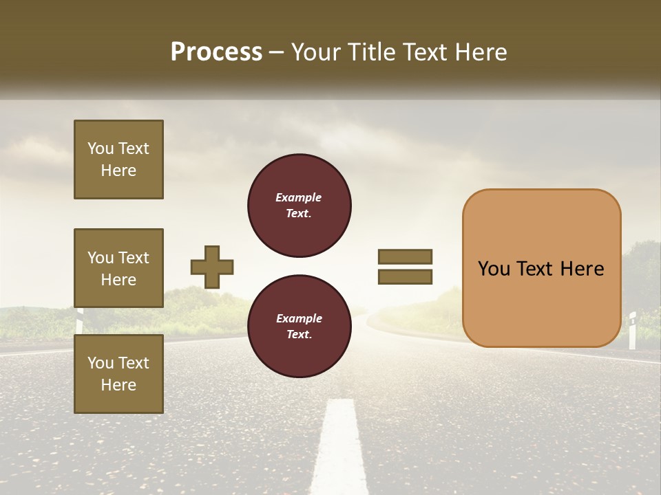 Cloud Construction Grass PowerPoint Template