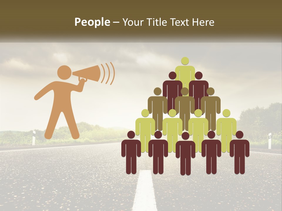 Cloud Construction Grass PowerPoint Template