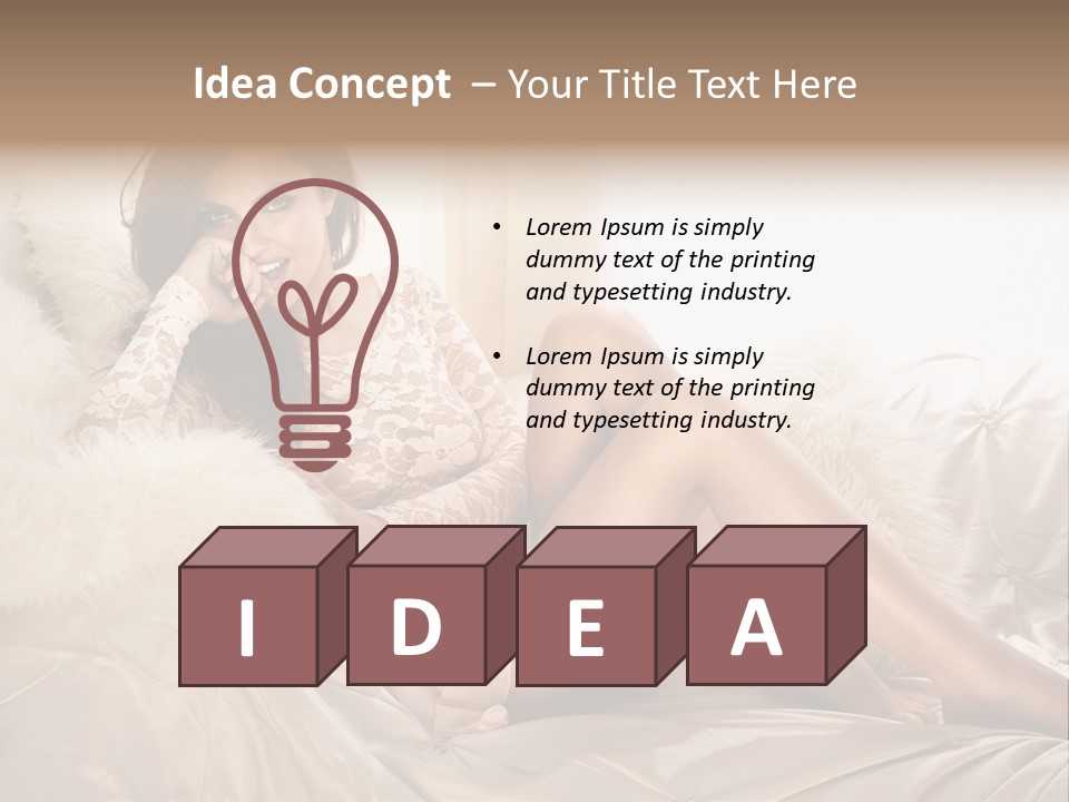 Green Model Loan PowerPoint Template