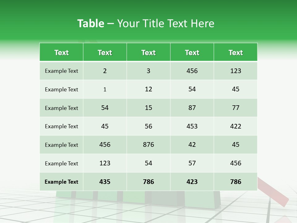 Loan Model Green PowerPoint Template