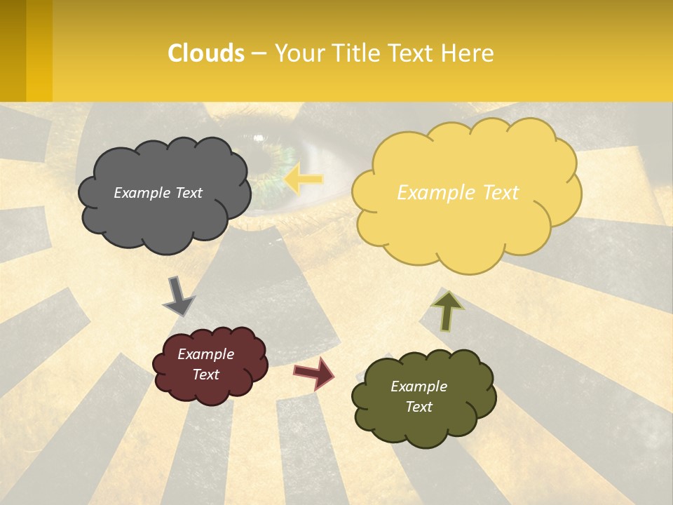 Cloud Conceptual Purchase PowerPoint Template