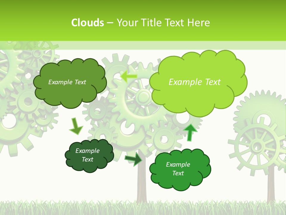 Cloud Construction Man PowerPoint Template