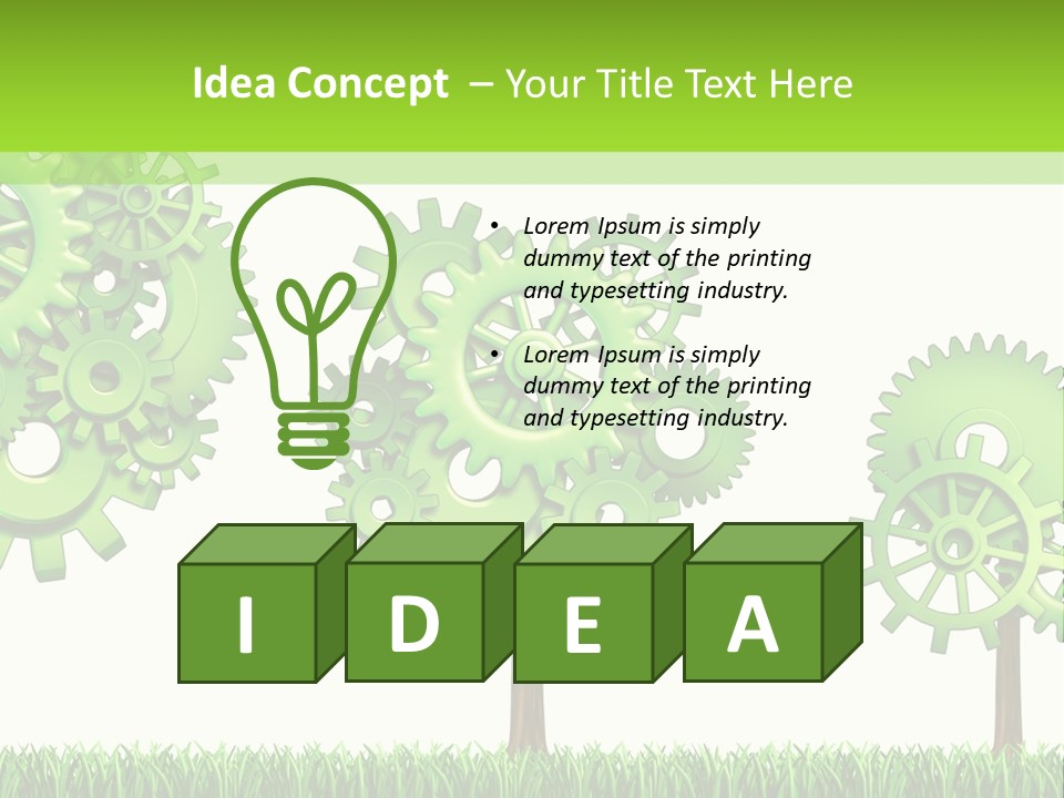 Cloud Construction Man PowerPoint Template