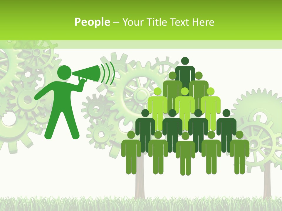 Cloud Construction Man PowerPoint Template