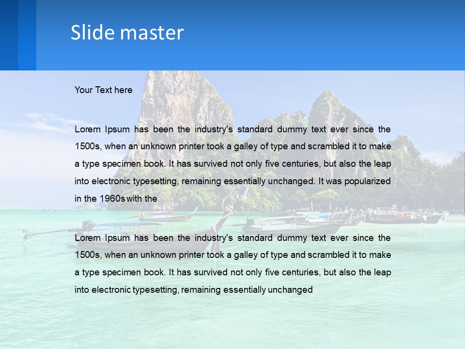 Lawn Cloud Nature PowerPoint Template