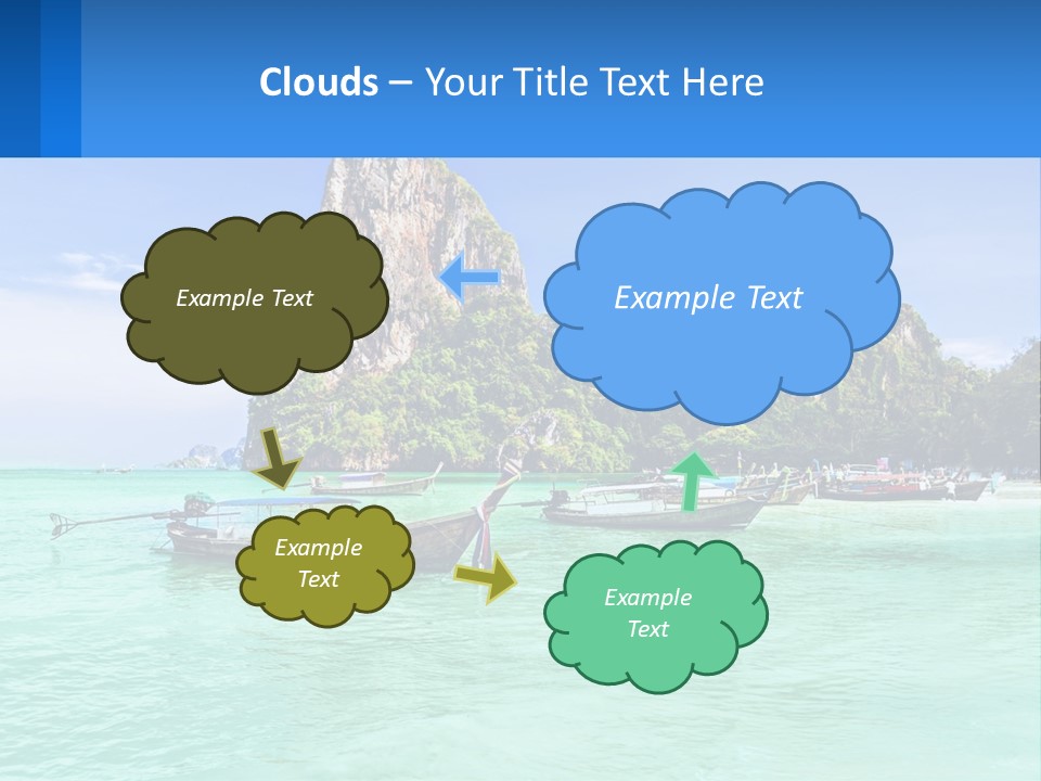 Lawn Cloud Nature PowerPoint Template
