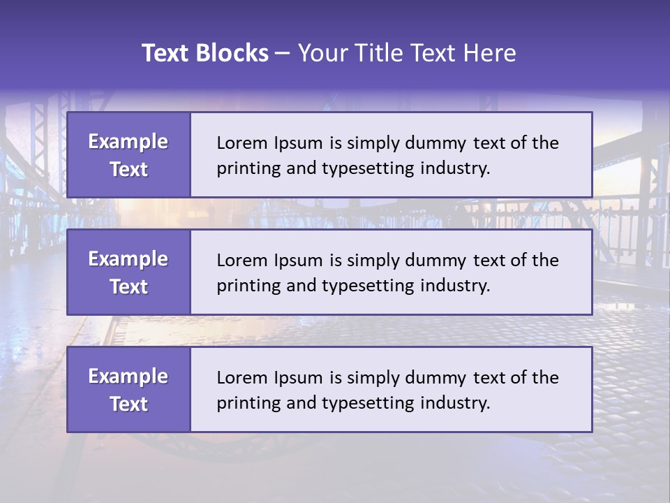 Holding Loan Architecture PowerPoint Template