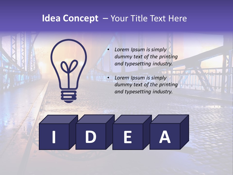 Holding Loan Architecture PowerPoint Template