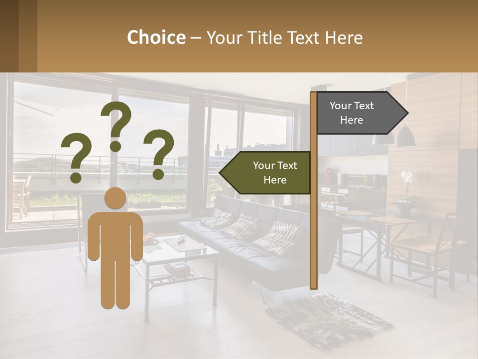 Rent Sale Hand PowerPoint Template