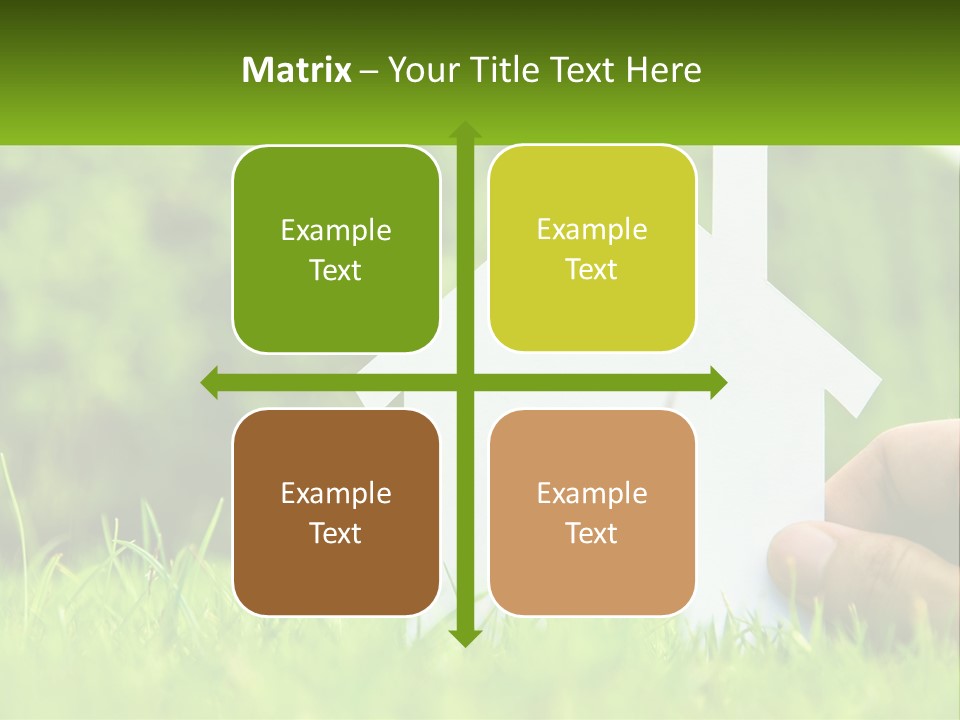 Architecture Hand Holding PowerPoint Template