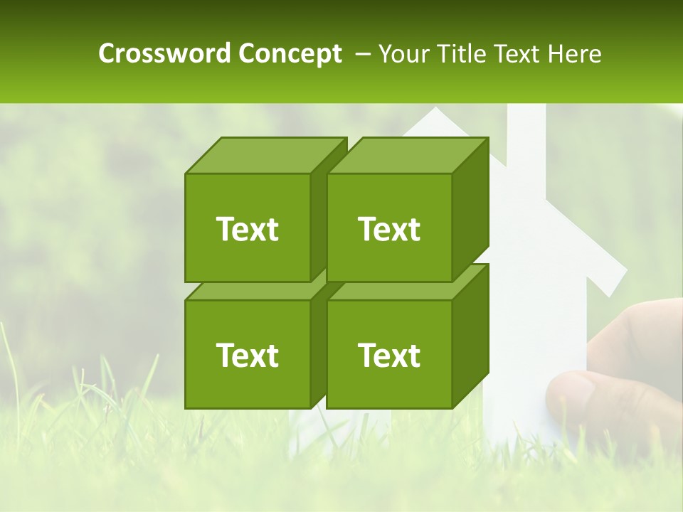 Architecture Hand Holding PowerPoint Template