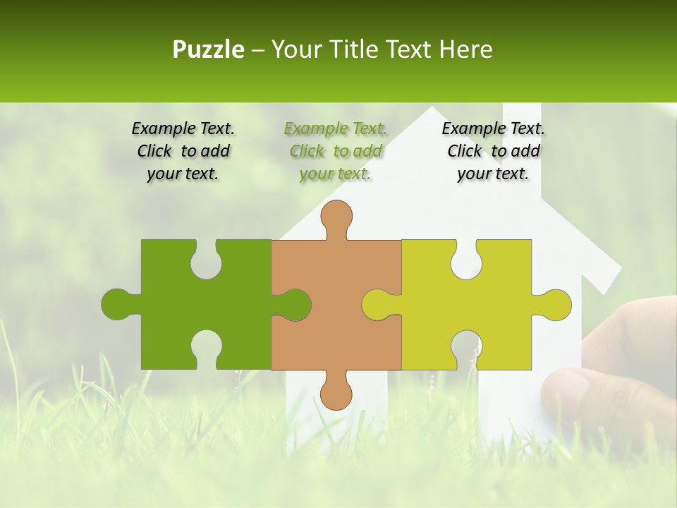 Architecture Hand Holding PowerPoint Template