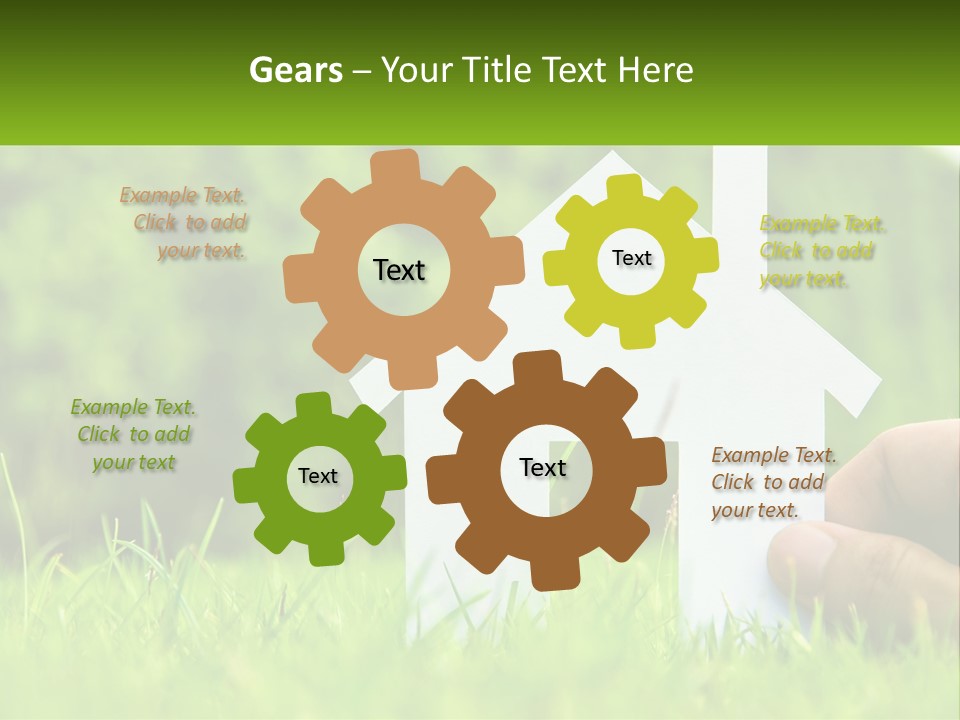 Architecture Hand Holding PowerPoint Template