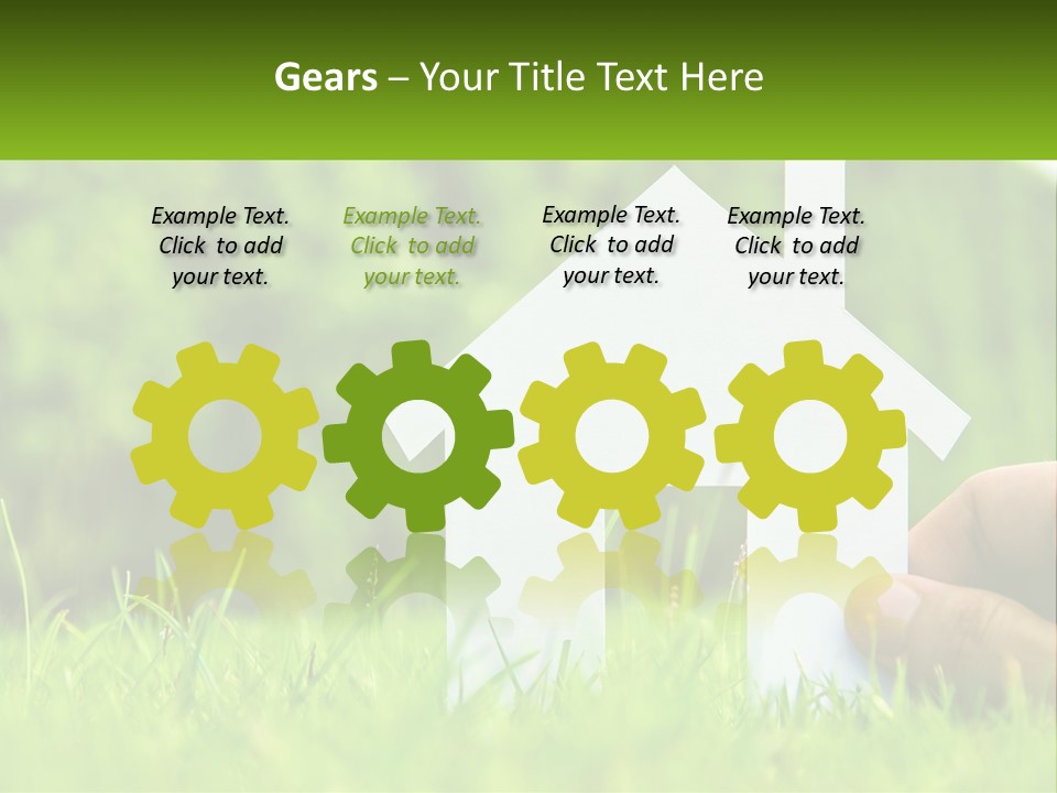 Architecture Hand Holding PowerPoint Template