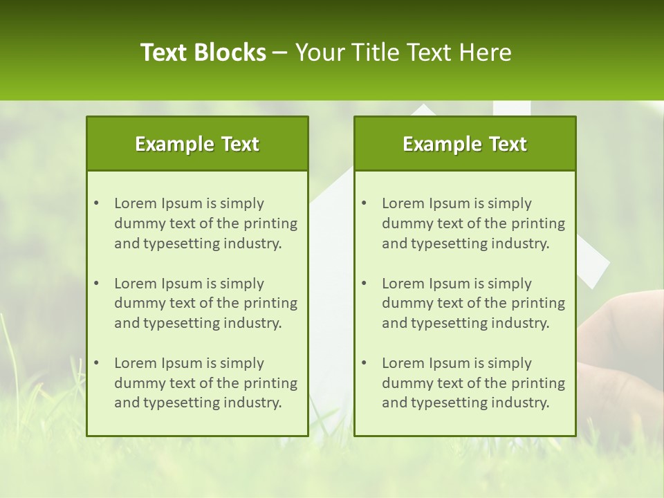 Architecture Hand Holding PowerPoint Template